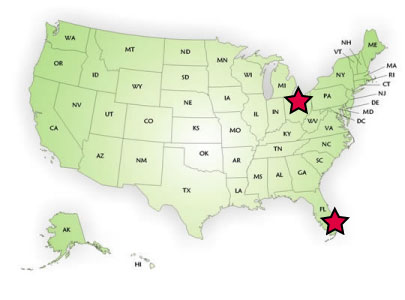 Map of USA